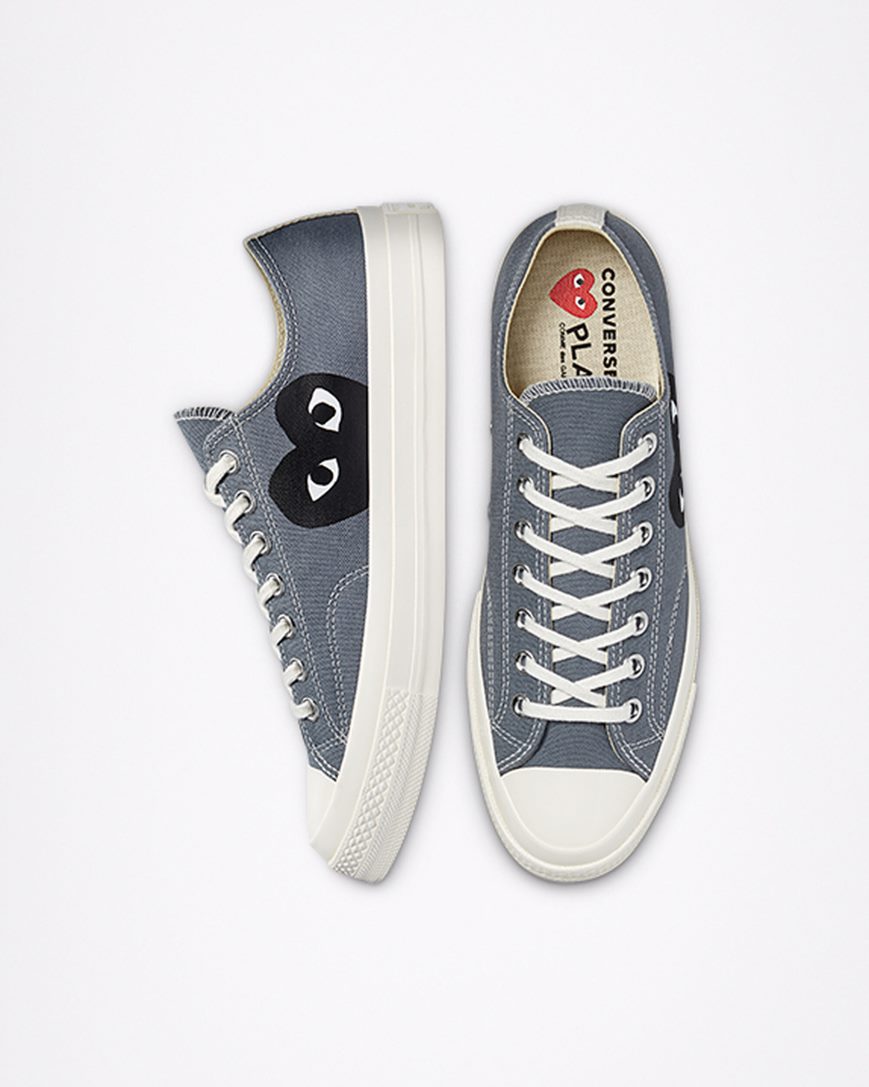 Dámské Boty Nízké Converse x Comme des Garçons PLAY Chuck 70 Šedé Černé | CZ TNLS60